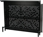 Kozyard Home Bar Cabinet with Storage Cabinet and Shelves | Black Indoor Bar Cabinet for Kitchen, Dining Room, Living Room, Home Bar Furniture
