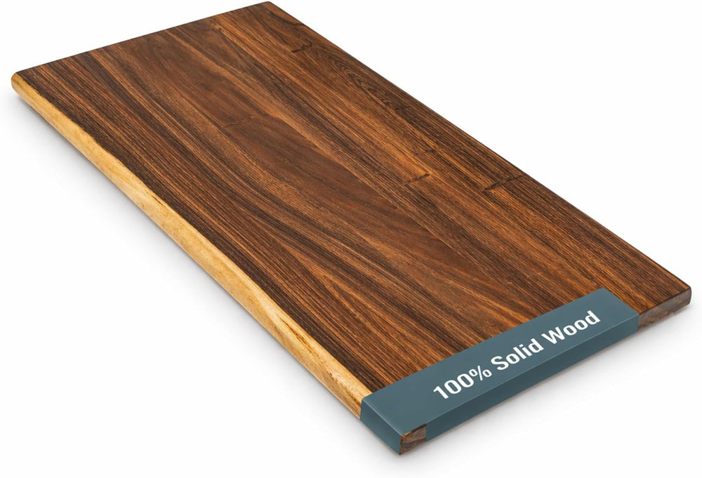 Walnut Solid Wood Table Top – Live Edge Wood Slab for Desktop, Countertop, La...