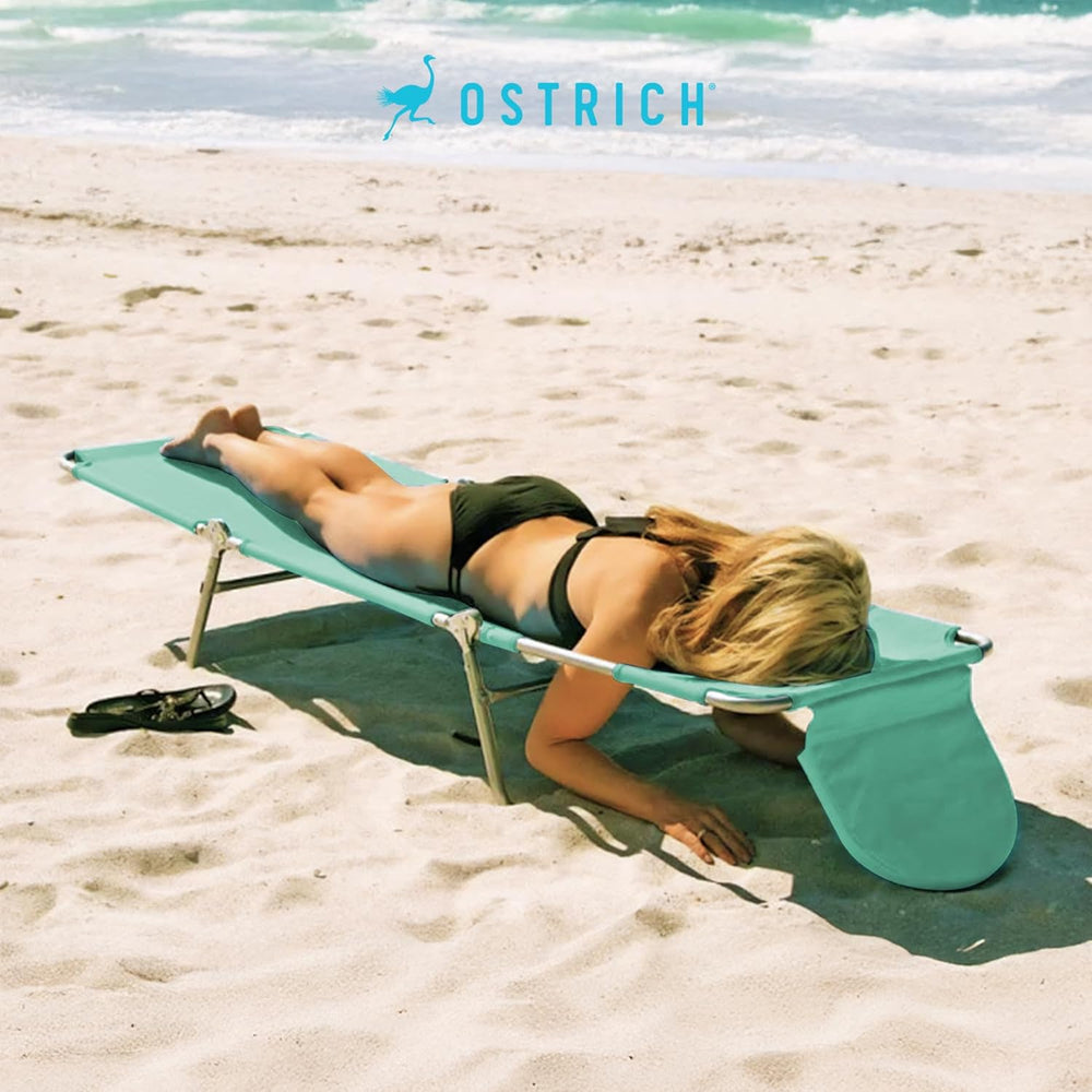 Ostrich The Original Chaise Lounge 72 x 22 Inch Portable Reclining Lounger