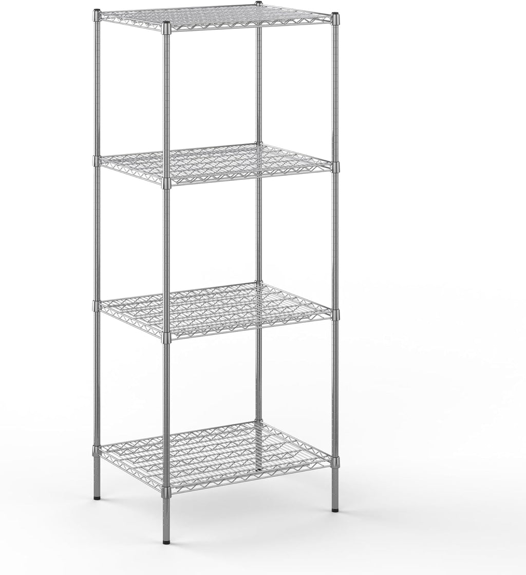 24" Deep x 30" Wide x 74" Height Wire Shelving Kit | 4-Tier | NSF Commercial Storage Rack Unit