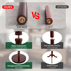 OIRUMIE Wood Coat Rack Stand, Wooden Coat Rack Freestanding with Sturdy Round Base, Vintage Coat Racks with 14 Hooks, Natural Birch Wood Entryway Coat Tree Hanger Stand Easy to Assemble