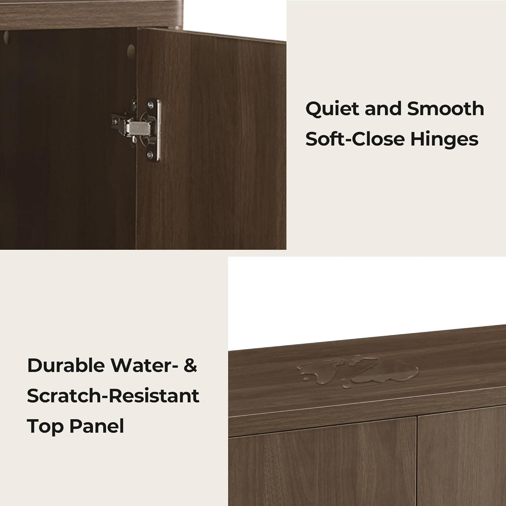 CHITA Sideboard Buffet Cabinet with Storage, Small Storage Cabinet with Doors...