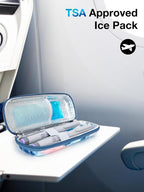 Leng Ke Ice Pack for Insulin Cooler Travel Case TSA Approved - Gel Ice Packs for Diabetic Travel Case and Travel Medicine Organizer,Small Ice Pack for Refrigerated Medicine Travel Case (2 Pack)