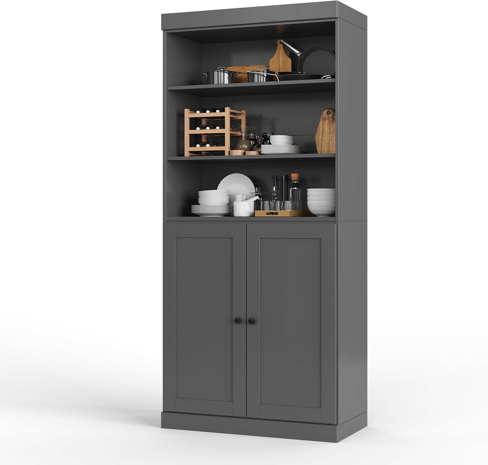 Palace Imports 100% Solid Wood 32"" Pantry Cabinet with Shaker Door...