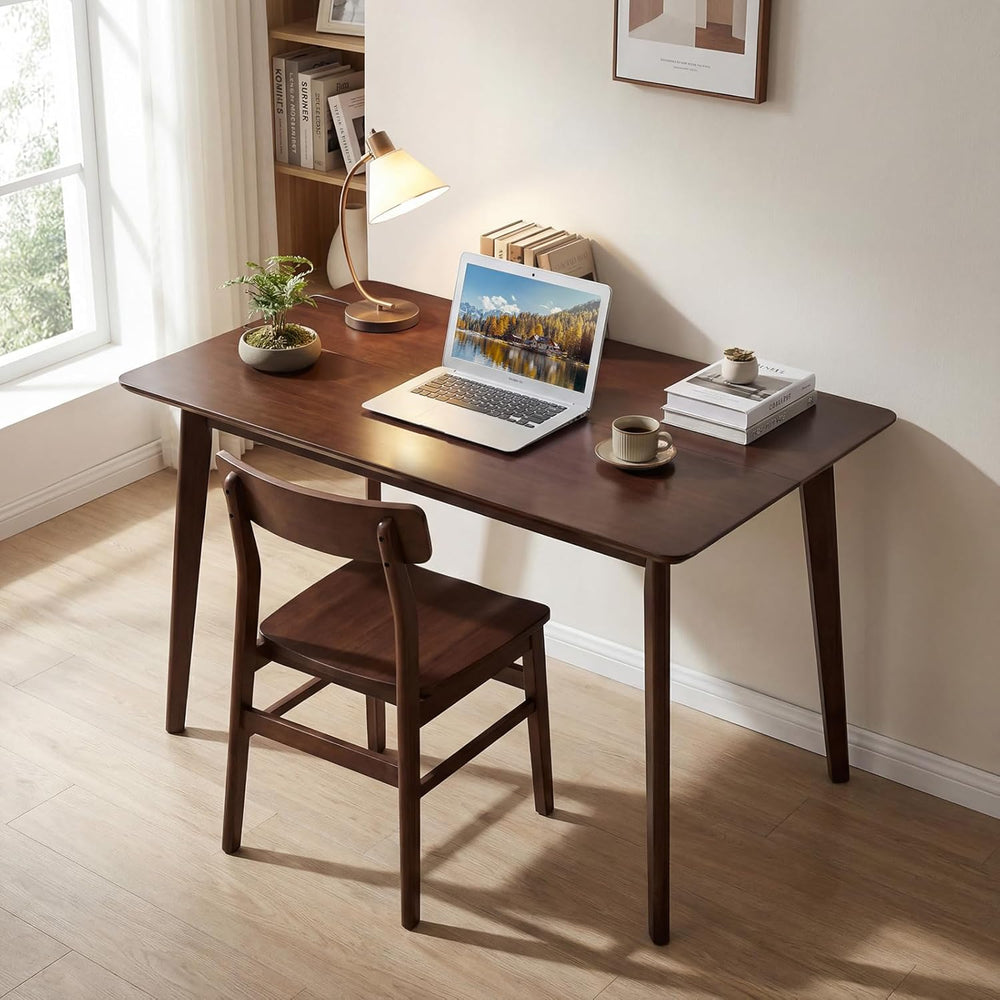 Giantex Dining Table for 4, 47" Rectangular Wooden Kitchen Table with So...