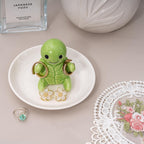 Cute Turtle Ring Holder Dish, Ceramic Jewelry Holder Preppy Room Decor, Turtle Gifts for Women Birthday Christmas Wedding