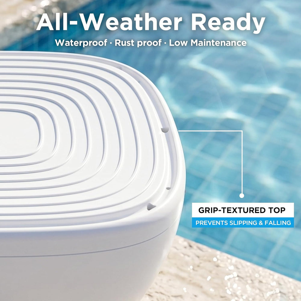 26" Pool Stools for Underwater, Pre-Weighted Pool Bar Stool Prevents Flo...