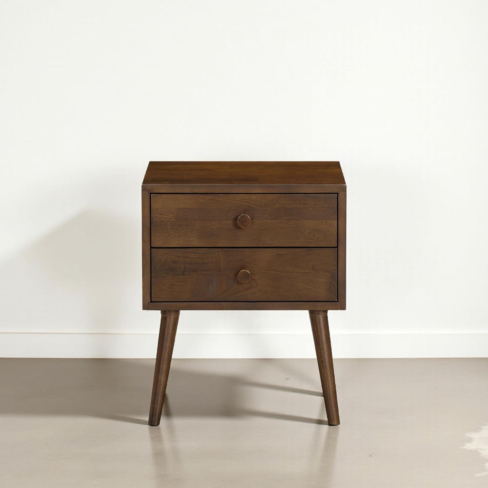 NTC Lux Nightstand with 2 Drawers, Featuring Adaptable Design, 150 lbs Load C...