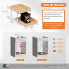 WelFurGeer 2-Tier Pull Out Cabinet Organizer with Soft Close Slides, Pull Out Drawers for Cabinets, Heavy-Duty Slide Out Drawers for Kitchen Cabinets, Under Sink, Pantry & Bathroom