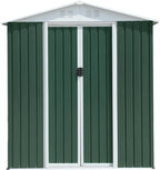 Ball & Cast 6x4FT Outdoor Storage Shed with Punched Vents,Heavy Duty Metal Sheds with Lockable Doors,Waterproof Tool Sheds for Garden,Backyard,Lawn,Easy to Assemble,Green