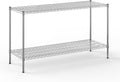 21" Deep x 60" Wide x 34" Height Wire Shelving Kit | 2-Tier | NSF Commercial Storage Rack Unit