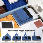 KDD Tablet Pillow Stand, Multi-Angle Viewing Ipad Holder for Lap, Bed and Desk, Foldable Soft Pad Dock with Stylus Mount Compatible with Ipad Pro 12.9, 10.5, 11, Air, Mini, Phones, Books, E-Reader