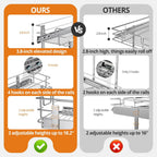 ZOINLIY Pull Out Cabinet Organizer,Slide Out Kitchen Organizers and Storage | Heavy Duty Drawer Cupboard Storage Basket, Smooth Sliding, Chrome Finish