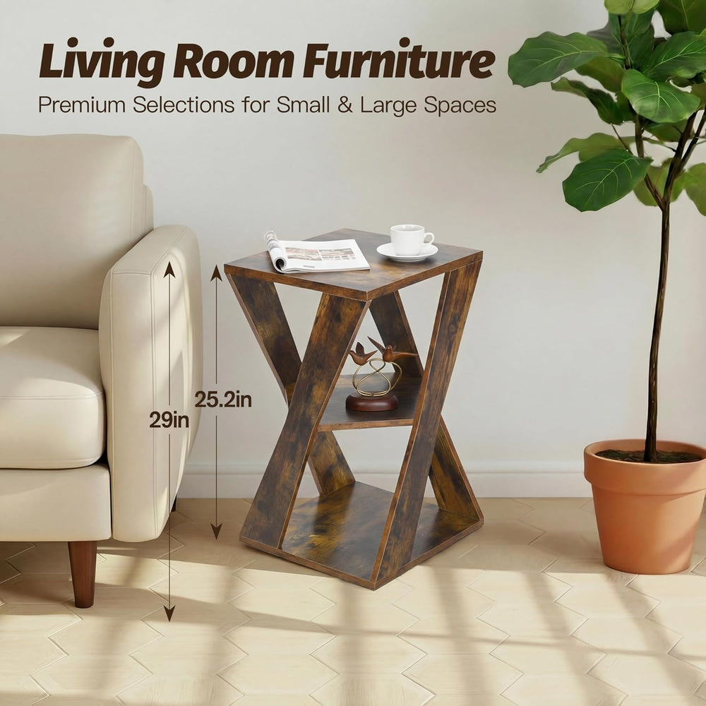 End Table Modern Wooden Side Table, Nightstand for Small Spaces, End Table fo...