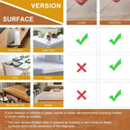 Clear Vinyl Tablecloth Protector, 24 x 36 Inch, 2mm Thick Clear Plastic Table Cloths, Rectangular Transparent Non-Slip Desk Pads Mats for Countertop, Kitchen Table