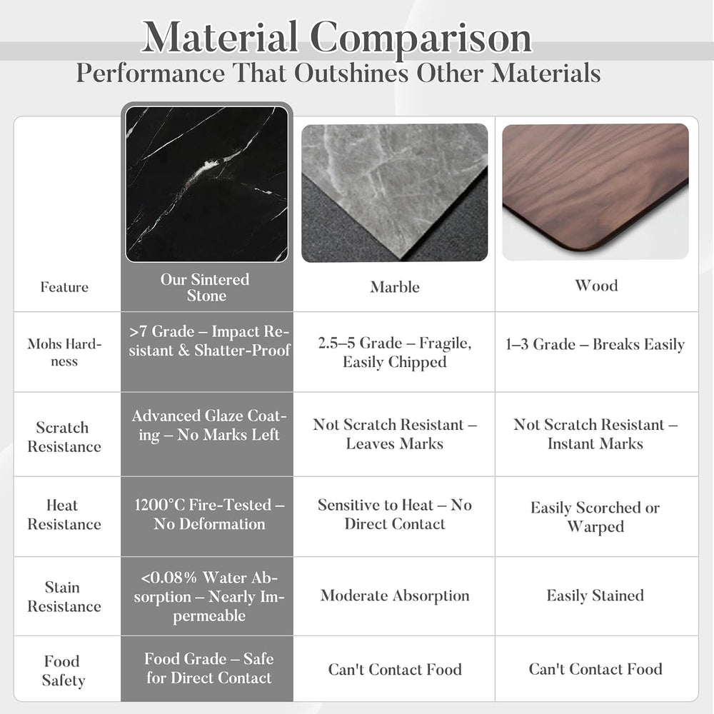 31.5'' Tulip Table, Square Dining Table with Sintered Stone Tabletop ...