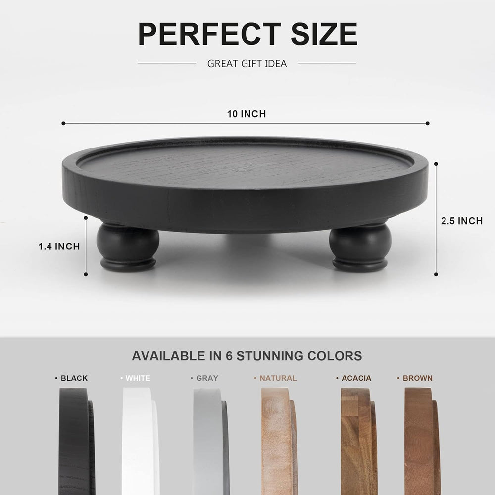 EOSAHR Modern Pedestal Stand Set for Home Decor - Farmhouse Pedestal Stand fo...