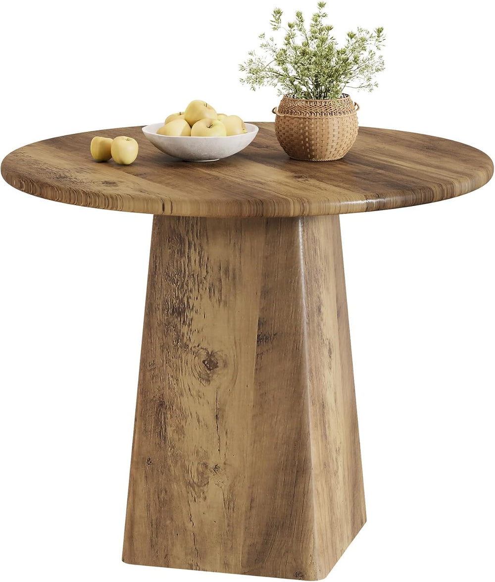 Tribesigns 31.5-Inch Round Dining Room Table for 2-4, Farmhouse Small Kitchen...