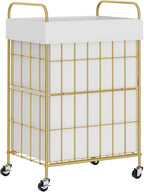 Laundry Hamper with Wheels, 90L Laundry Basket with Handle, Laundry Sorter with Removable Liner Bag
