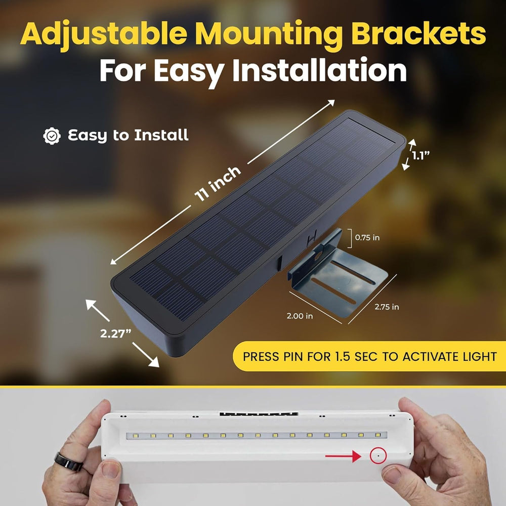 Brighticonics 2Pck Solar Address Sign Light – IP65 Waterproof Easy Install, A...