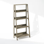 Ladder Holder Shelf, 5-Tier Display Rack, Living Room Bookshelf, Home Office Holder, French Oak Finish, 13 X 23.6 53.5, Adjustable, Lightweight, Durable, Portable, Storage