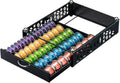 ZCDCP for Coffee Pod Holder, Vertuo Pod Holder Drawer Glass Top Coffee Pod Organizer Storage (50 Pods Capacity)