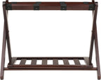 Winsome Reese Luggage Rack with Storage Shelf, for Guest Room, No Assembly, Cappuccino