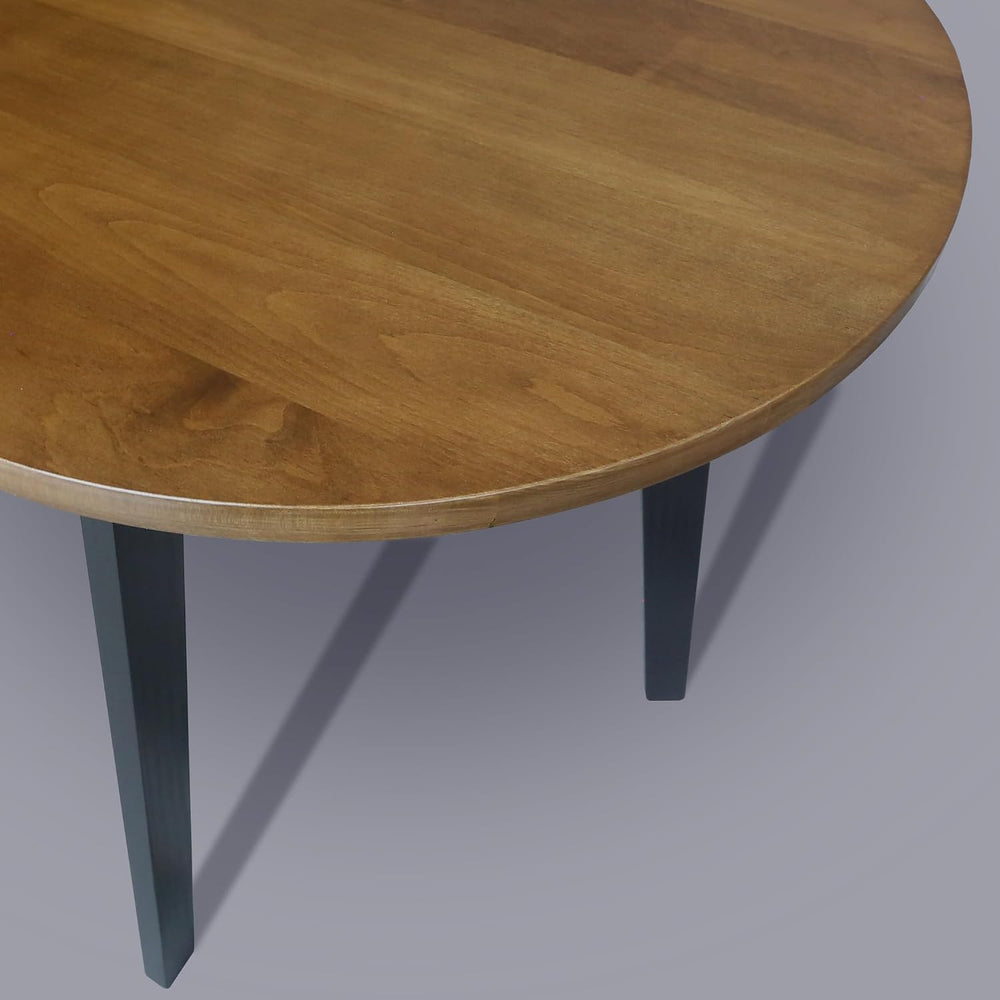 Three-Legged 23" W Round Side Modern Table with Solid American Hardwood Top