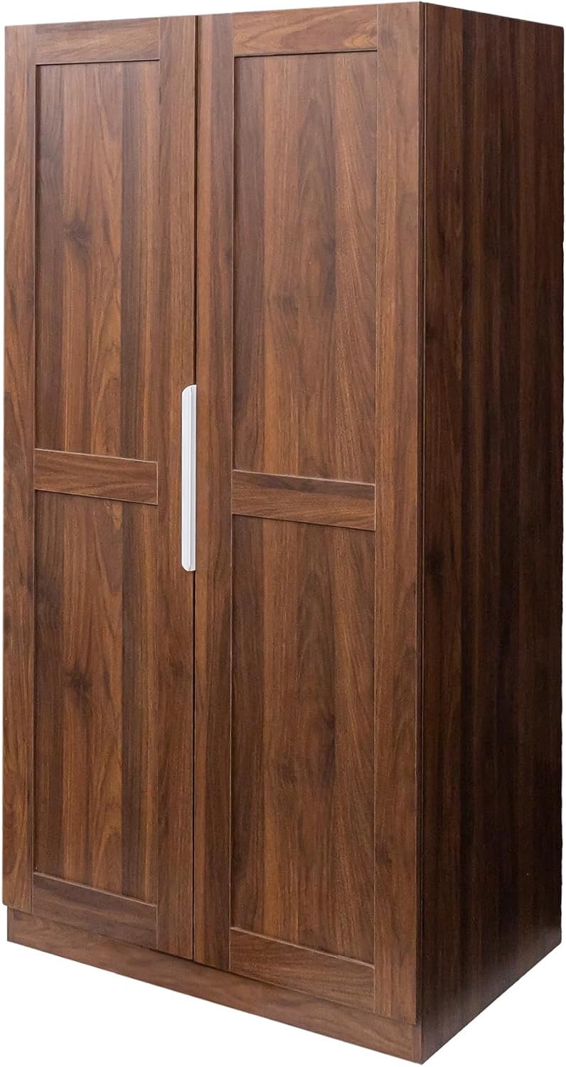 62.9" Kitchen Pantry Cabinet, Freestanding Storage Cabinet with Doors an...