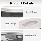 Citylife 3-Tier Medicine Cabinet Organizer,Medicine Cabinet First Aid Kit with Handle,Portable Multi-Purpose Storage Box Suitable for Family Emergency,Home,Travel,White