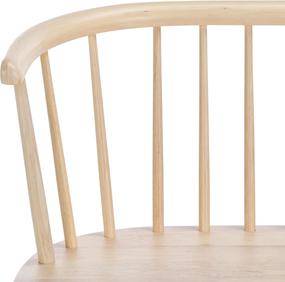 SAFAVIEH Furniture - Blanchard Spindle Bench - White Washed - Solid Wood - Cl...