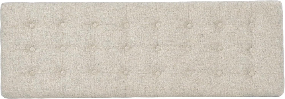 HomePop Modern Tufted Storage Bench - Textured Cream Fabric