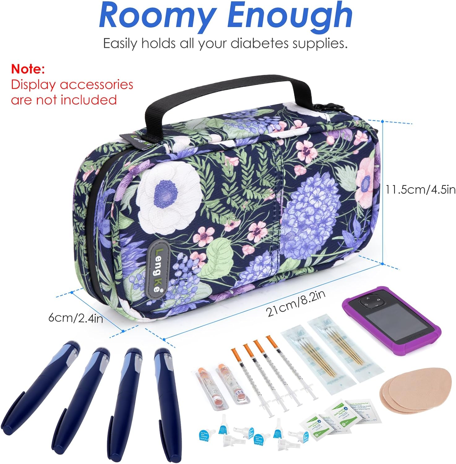 YOUSHARES Insulin Cooler Travel Case - Travel Medicine Cooler Bag for Insulin and Diabetes Supplies Travel, Insulin Case with 2 TSA Approved Gel Ice Pack