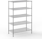 24" Deep x 48" Wide x 74" Height Wire Shelving Kit | 5-Tier | NSF Commercial Storage Rack Unit