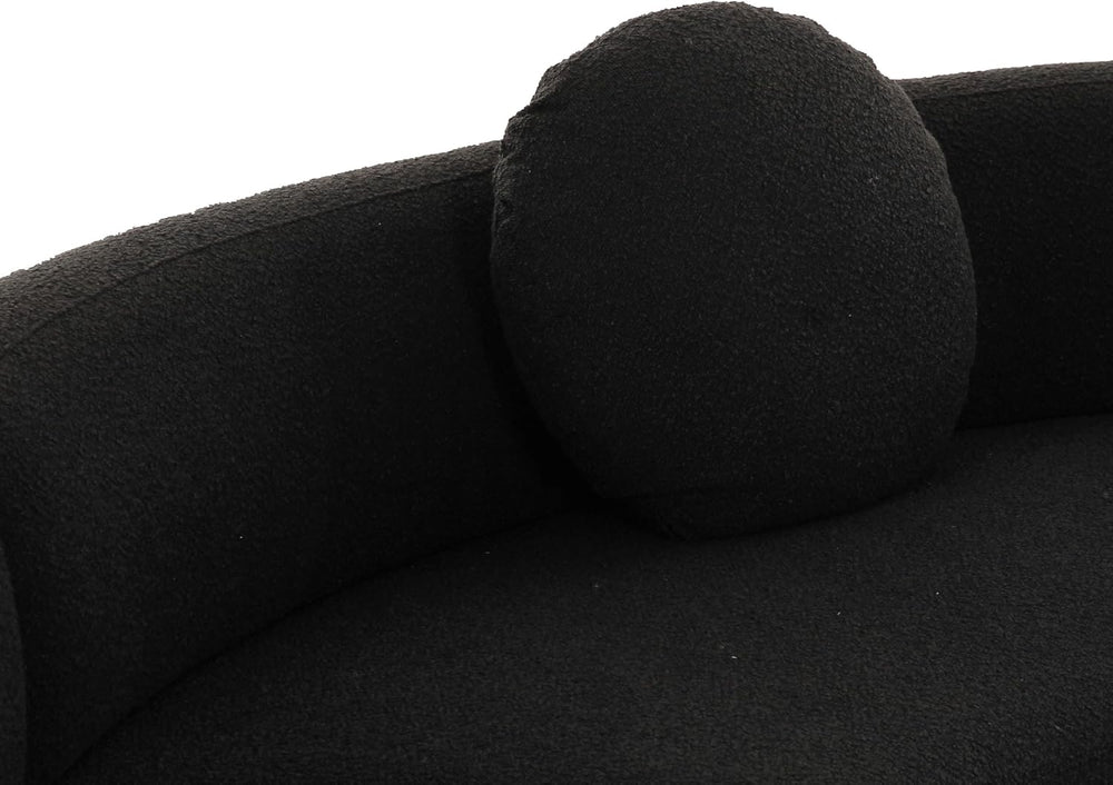 Tov Furniture Broohah Black Boucle Sectional