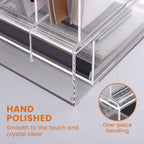 Desk Organizers and Accessories, Acrylic Desk Organizer with Drawer, Office Supplies Organization Storage, Clear Acrylic File Organizer for Desk - 1 Pack
