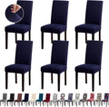 Chair Covers, Stretch Kitchen Chair Covers/Dining Room Chair Covers Set of 6, Removable Washable Dining Chair Slipcovers for Home, Hotel, Banquet