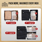 TAILI 6 Pack Cube Vacuum Storage Bags, Medium Size (25x19x11 inch), Vacuum Seal Bags for Clothing, Travel Compression Packing for Clothes, Blankets, Baby Clothes, Travel Essential