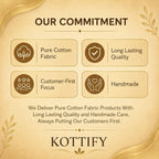 Kottify Premium Cotton Canvas Blouse Organizer – Pack of 2 | Durable Blouse Covers for Wardrobe Storage | Protects Saree Blouses – 38x25x17 cm