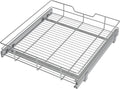 Pull Out Cabinet Organizer 20" W X 17" D, Slide Out Drawers For Kitchen Cabinets, Pull Out Drawers For Cabinets Capacity Heavy Duty Caddy, Cabinet Pull Out Shelves Chrome-Plated, Bathroom Pantry
