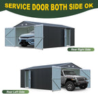 Outdoor Storage Shed 20x13 FT, Sheds & Outdoor Storage Clearance - Metal Garage Shed for Car, Truck, Bike, Garbage Can, Lawnmower - Backyard Tool House Building with 2 Doors and 4 Vents