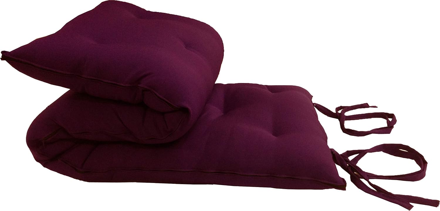Burgundy Full Size Traditional Japanese Floor Futon Mattresses, Foldable Cushion Mats, Yoga, Meditaion 54" Wide X 80" Long