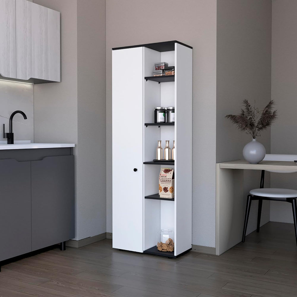 Multistorage Kitchen Pantry Lane, Kitchen, White/Black