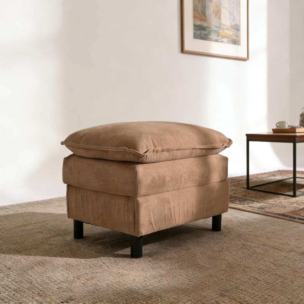 YDN 35.4" Square Cloud Couch Ottoman, Modern Ottoman for Modular Section...