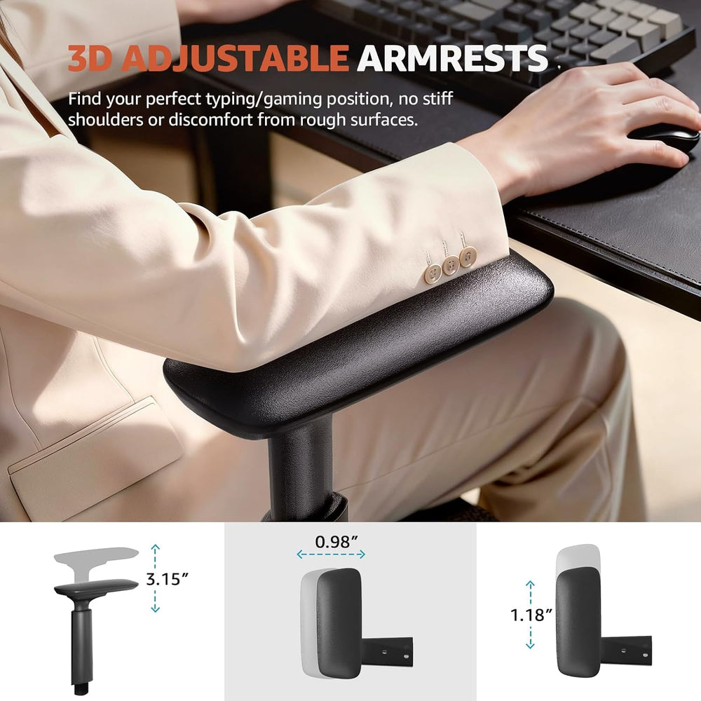 ErgoSift M1 Ergonomic Office Chair with 3.1-Inch Adjustable Seat Depth