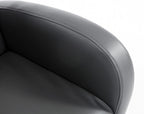 Qaba Kids Sofa Rocking Chair with Side Pocket Toddler Chair Grey | Toddler Armchair, PU Leather, For Children