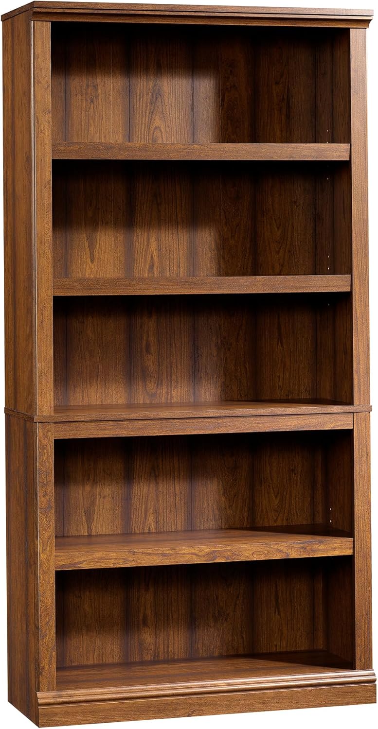 Sauder Miscellaneous Storage 5-Shelf Bookcase/ Book shelf, Washington Cherry ...