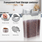 TBMax Pet Food Storage Containers 2 Pack 8-10 Lbs Airtight Dog Food Container Dispenser with Large Spout & Portable Handle, Travel Dog Treat Cat Food Storage Bin Bird Seed Container