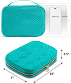SFYBYHEART Travel Jewelry Organizer Case, Jewelry Travel Bags for Women, Large Capacity Travel Jewelry Case for Tangle-Free Earrings, Necklaces, Rings Storage, Travel Accessories,Teal