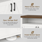 6-Tier Shoe Cabinet with Doors,Farmhouse Shoe Storage Cabinet,White | Narrow Shoe Cabinet with Adjustable Shelves, Large Capacity Wooden Shoe Rack Organizer for Entryway, Hallway, Living Room